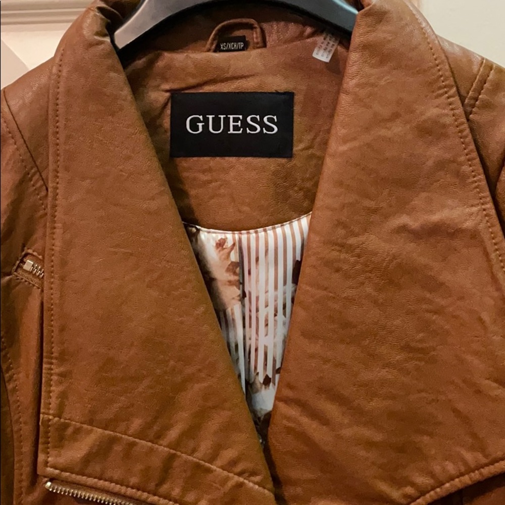 GUESS Leather Jacket - Picture 2 of 4